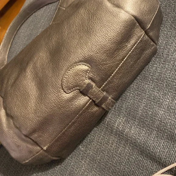 Pewter Leather Cole Haan hobo bag - Picture 5 of 7